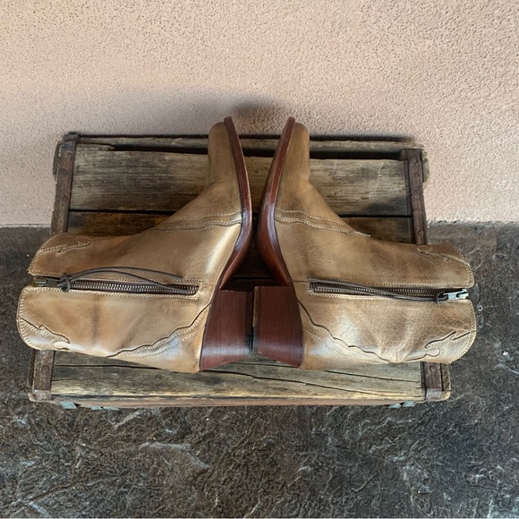 Free People Frontier Western Leather Ankle Bootie - Picture 10 of 13